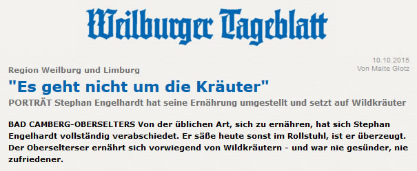 Weilburger Tageblatt - Es geht nicht um die Wildkräuter